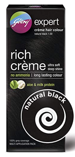 Natural black hair colour